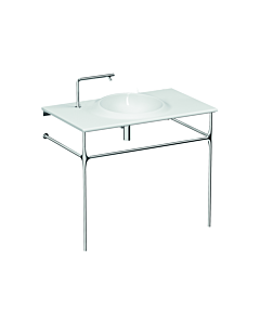 Vitra Istanbul Waschtisch 4519B403-6141 60x100cm, ohne Überlauf/1 Hahnloch, weiß VC