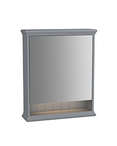 Armoire de toilette VitrA Valarte LED 62226 63x17x76, ouverture à gauche, étagère ouverte éclairée, corps gris mat