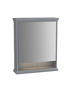 VitrA Valarte LED mirror cabinet 62229 63x17x76, right-hand opening, 1 mirrored door, body in matte grey