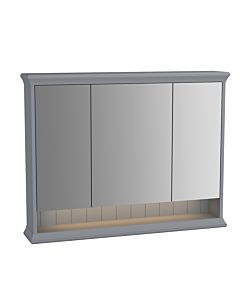 Armoire de toilette VitrA Valarte LED 62235 98x17x76cm, 3 portes miroir, corps gris mat