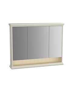 Vitra Valarte LED mirror cabinet 62236 98x17x76cm, 3 mirrored doors, body ivory matt