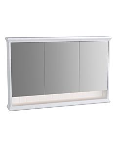 VitrA Valarte LED-Spiegelschrank 62237 118x17x76cm, 3 Spiegeltüren, Korpus weiß matt