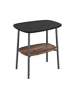 table d&#39;appoint Vitra plural 64066 56,5 x 41,5 x 59 cm, étagère en noyer, à poser, noir mat