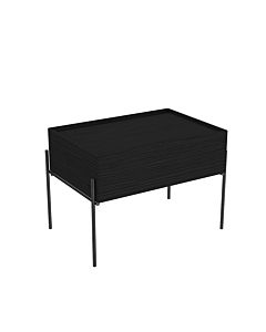 VitrA Equal Unterschrank 64107 63 x 42 cm, wandhängend, bodenstehend, mit Korpus schwarz-eiche