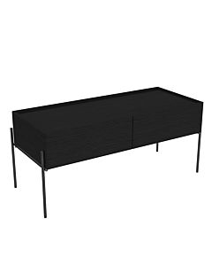 VitrA Equal base cabinet 64111 102 x 42 cm, wall-mounted, 2 drawers, with black oak carcass
