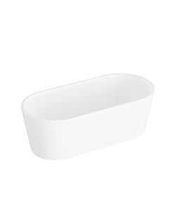 VitrA Geo Badewanne 65372006000 170 x 80 x 56,5 cm, Inhalt 283 l, freistehend, oval, Mittelablauf