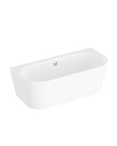 Baignoire VitrA Geo 65411008000 165 x 75 x 56,5 cm, capacité 210 l, fixation murale, bonde centrale