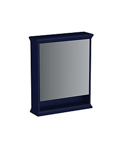 Vitra Valarte LED armoire de toilette 65791 63x17x76, gauche, étagère ouverte éclairée, corps bleu acier, laqué