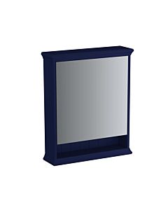 VitrA Valarte LED mirror cabinet 65792 63x17x76, right-hand opening, 1 mirrored door, steel blue lacquered body