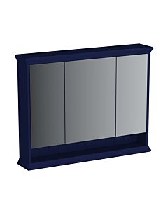 Vitra Valarte LED mirror cabinet 65794 98x17x76cm, 3 mirror doors, body steel blue, lacquered