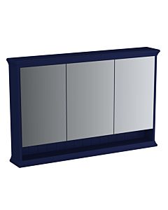 Armoire de toilette VitrA Valarte LED 65795 118 x 17 x 76 cm, 3 portes miroir, corps laqué bleu acier