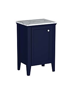 Vitra Valarte Halbhochschrank 65798 53,5x39,5x83cm, links. bodenstehend, Korpus stahlblau, lackiert