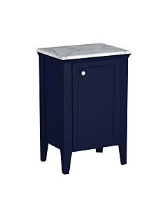 VitrA Valarte Halbhochschrank 65799 53,5x39,5x83cm, rechts, bodenstehend, Korpus stahlblau, lackiert