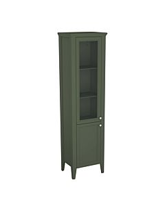 Armoire haute VitrA Valarte 65808, 53,5 x 39,5 x 196,5 cm, ouverture à gauche, sur pied, corps laqué vert vintage