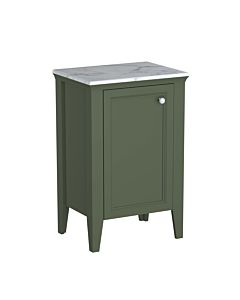VitrA Valarte semi-tall cabinet 65810 53.5x39.5x83cm, left-hand opening, floor-standing, vintage green lacquered body