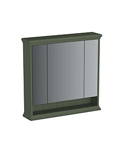 VitrA Valarte LED-Spiegelschrank 65832 78x17x76cm, 3 Spiegeltüren, Korpus Vintage grün, lackiert