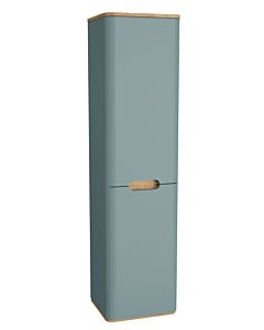 Armoire haute VitrA Sento 65908 40x35x157,5cm, avec panier à linge, charnière de porte à gauche, vert fjord mat, décor
