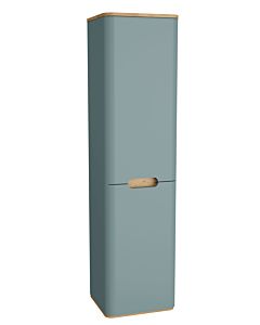 VitrA Sento tall cabinet 65909 40x35x157.5cm, with laundry basket, right-hand door hinge, fjord green matt, decor