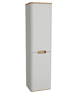 VitrA Sento tall cabinet 66021 40x35x157.5cm, with laundry basket, right-hand door hinge, light grey matt, decor