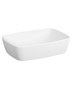 Vasque à poser VitrA Shift 7075B003-0016 55 x 38 cm, sans trop-plein ni trou de robinetterie, blanc brillant