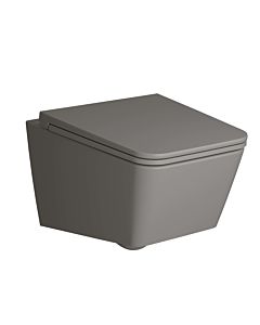 VitrA Equal wall-hung, deep-flush toilet 7245B476-0075 39.5x54cm, stone grey matt VC
