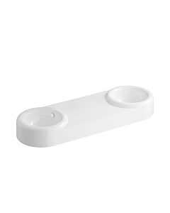 Vitra Liquid double washbasin 7313B403-0012 119x39.5x15cm, with overflow, white high gloss VC, without tap hole