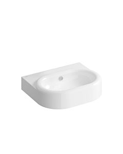 Lavabo VitrA Liquid 7316B403-0012 60 x 50 x 15 cm, avec trop-plein, en vinyle blanc brillant, sans trou de robinetterie.