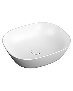 Vasque à poser VitrA Plural 7810B401-0016 45 x 38 x 13,5 cm, edelweiss, plate, rectangulaire, sans trop-plein ni trou de robinetterie