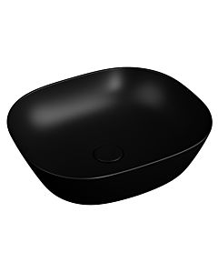 VitrA Plural Aufsatzschale 7810B483-0016 45 x 38 x 13,5 cm, schwarz matt, flach, rechteckig, ohne Überlauf/Hahnloch