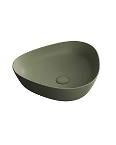 VitrA Plural countertop bowl 7812B475-0016 47 x 40 x 13 cm, moss matt, asymmetrical, without overflow/tap hole