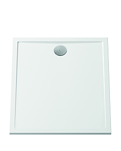 Vitra Aruna shower tray 89010 90x90x3cm, flat, square, mineral cast, white, without anti-slip