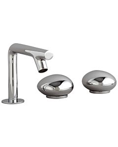 VitrA Istanbul Waschtisch-Zweigriffarmatur A41807 Ausladung 130mm, Dreilochmontage, chrom