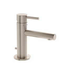 Vitra Origin Waschtischarmatur A4256734 Ausladung 105mm, kurz, Einlochmontage, mit Ablaufgarnitur, Nickel gebürstet