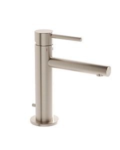 VitrA Origin basin mixer tap A4256834, 125mm projection, single-hole installation, with waste fitting, brushed nickel