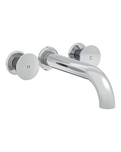 VitrA Liquid concealed installation set A42689, two-handle basin mixer tap, long, chrome