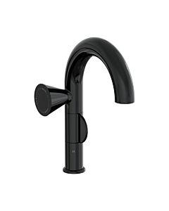 VitrA Liquid single-lever basin mixer A4275539, projection 175mm, single-hole installation, without waste fitting, high-gloss black