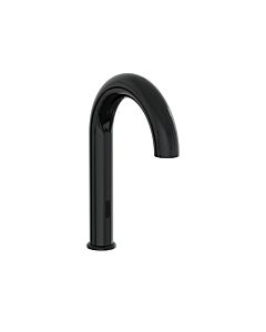 Mitigeur de lavabo monocommande VitrA Liquid sans contact A4278839, saillie de 175 mm, installation monotrou, sans bonde, pour raccordement au réseau (230 V), noir brillant