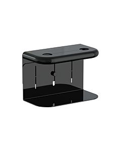 Porte-distributeur de savon liquide double VitrA A4456739 200 x 105 x 125-160 mm, fixation murale, noir brillant