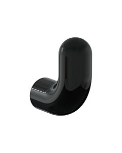 Vitra Liquid Handtuchhaken A4456839 35x80x90mm, rund, Wandmontage, schwarz hochglanz