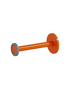 VitrA Sento Kids Paper Roll Holder A4491467 d= 58x130mm, Wall Mounted, Zamak, Orange Finish