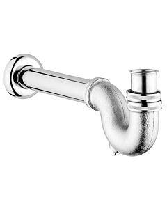 Siphon de bidet VitrA A45118 chromé, G 1 1/4, tuyau de sortie et rosace