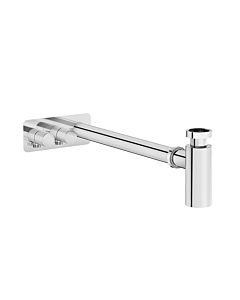 VitrA Plural Design Siphon Set A45156 chrome, with angle valves on the left