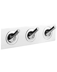 VitrA Istanbul hook rail A48012 320 x 60 x 90 mm, with 3 hooks, wall mounting, chrome-plated brass