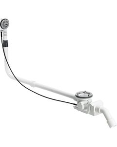 Raccord de vidange/trop-plein VitrA G574956, unité fonctionnelle, plastique, blanc Ø 90 mm