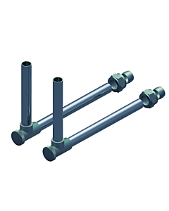 Weitzel Ausgleichs-Winkelabsperrverschraubung 1023L lang, entleerbar, vernickelt