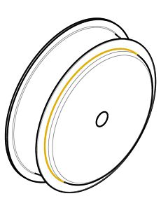 Wolf CWL Excellent cap 2577713 DN 75, pour distributeur d&#39;air DN 125-180