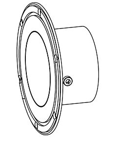 Wolf Inlet connection 2651094 Smoke pipe socket DN130, for CSK