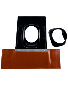 Wolf Cob universal pan 1720204 black, with adapter, for pitched roof 25 - 45 °