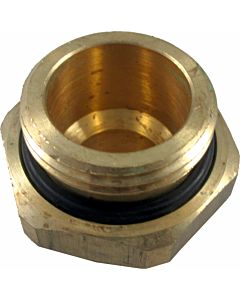 Wolf Doppelnippel reduziert 1"-3/4"AG 2009025 Messing