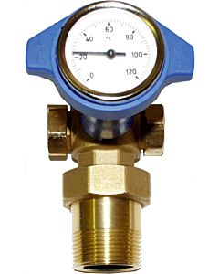 Wolf shut-off set with Thermometer G1 2000 /2&quot; 2070674 for return flow increase BPH